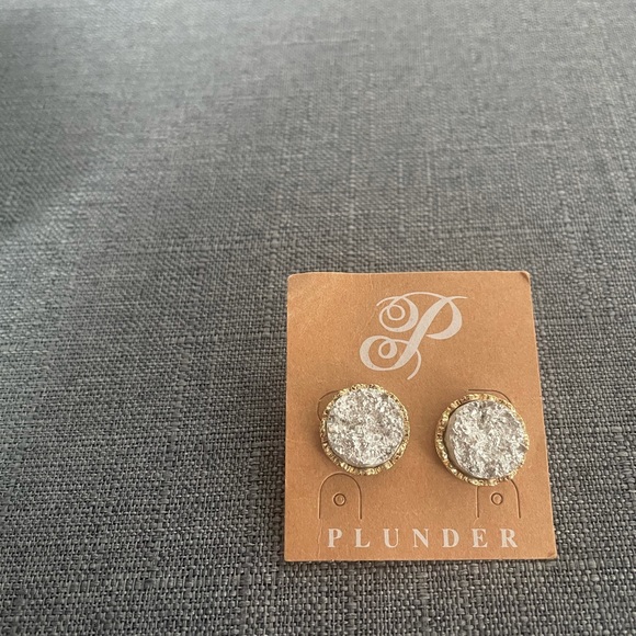 Plunder Druzy Earrings - Picture 1 of 1